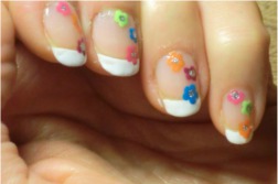 silver centered flowers