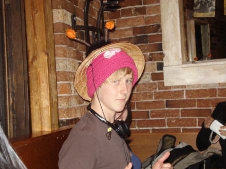 Our hat worn by our leader!