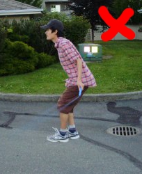 don't skip with back bent